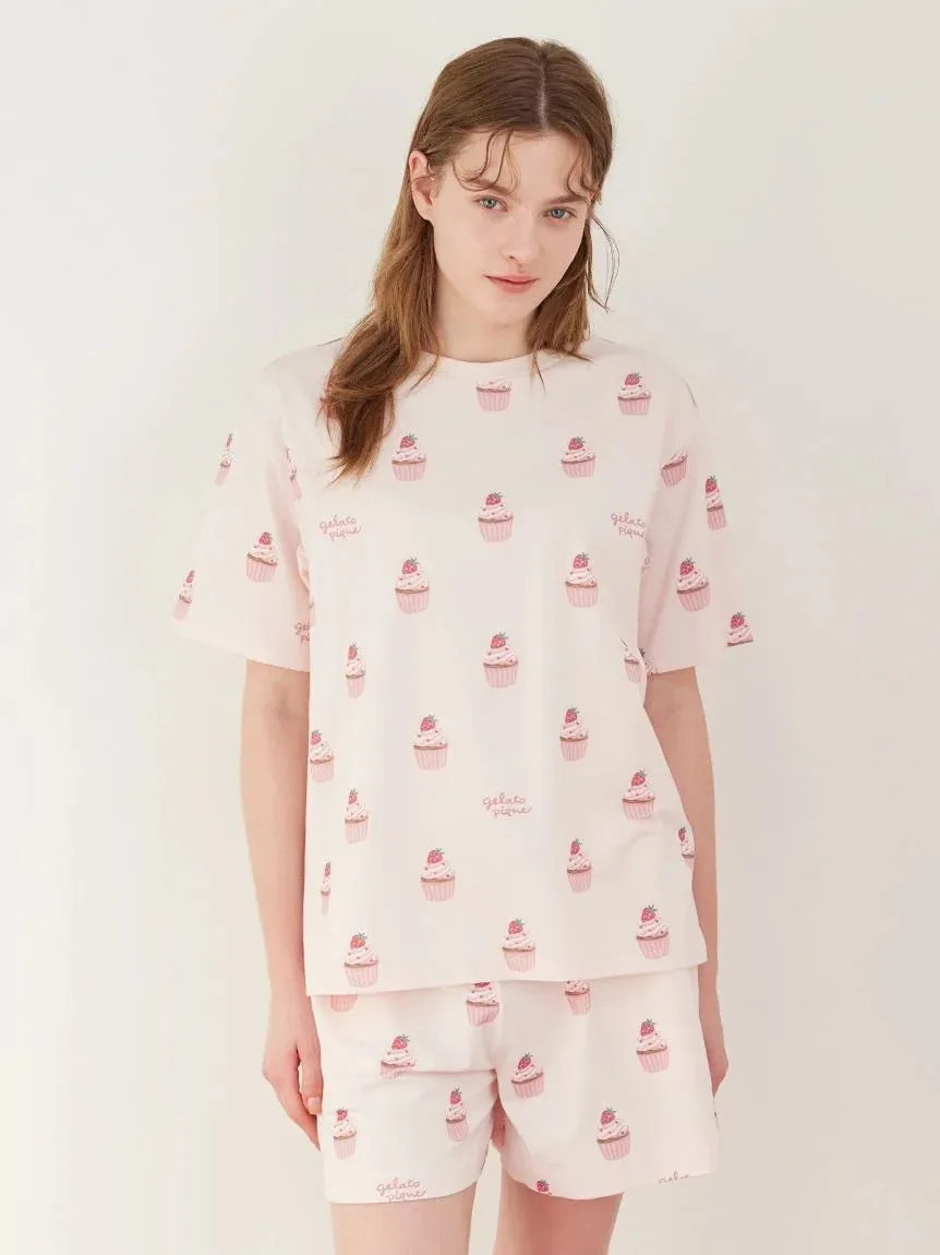 Strawberry Cupcake T-shirt sold by Gelato Pique product image thumbnail 2