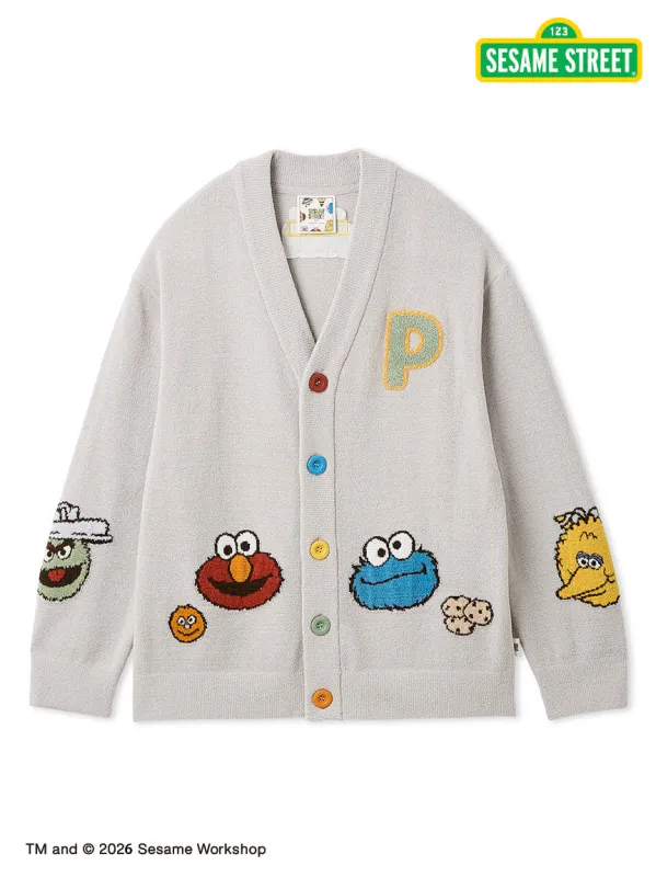 [SESAME STREET] Men's Airy Moco Applique Cardigan made by Gelato Pique
