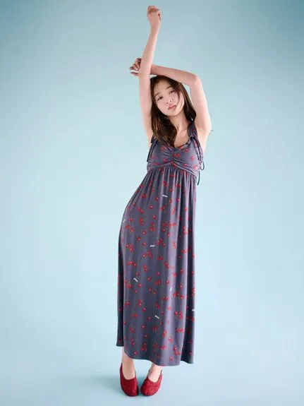 Cool Rayon Cherry Dress With Built-in Cup sold by Gelato Pique product image thumbnail 3