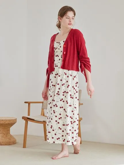 Cool Rayon Cherry Dress With Built-in Cup sold by Gelato Pique product image thumbnail 5