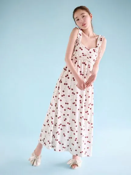 Cool Rayon Cherry Dress With Built-in Cup sold by Gelato Pique product image thumbnail 4