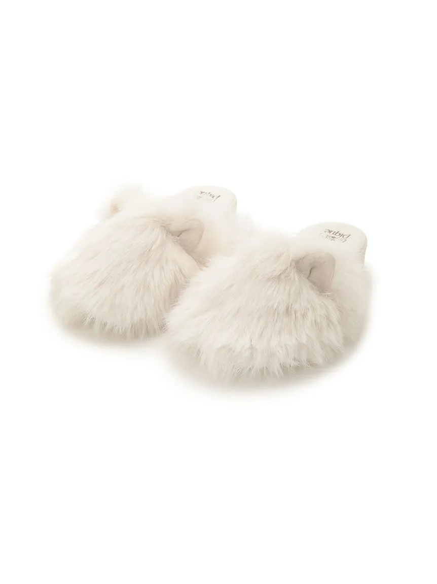 Cat Ear Fur Room Shoes sold by Gelato Pique