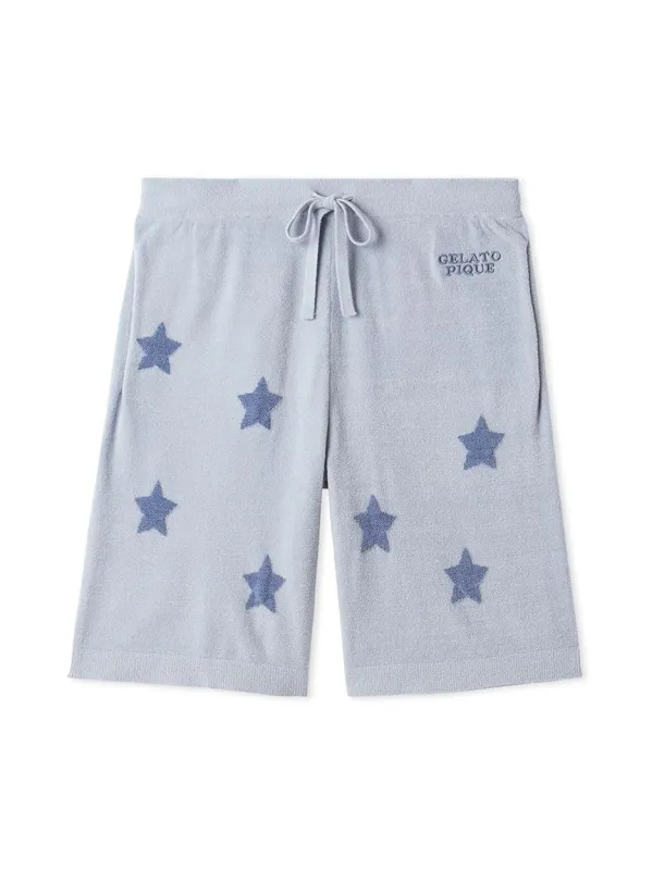 Men's Star Jacquard Shorts made by Gelato Pique