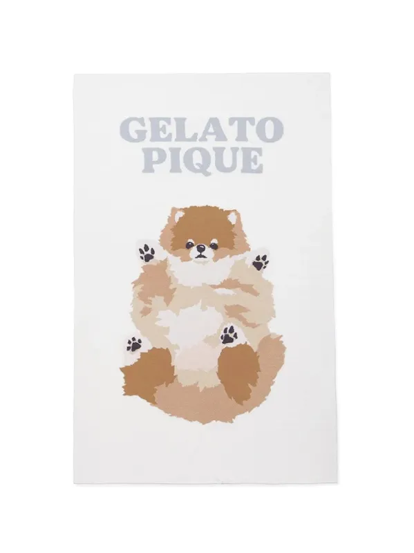 Roll Over Dog Jacquard Blanket made by Gelato Pique