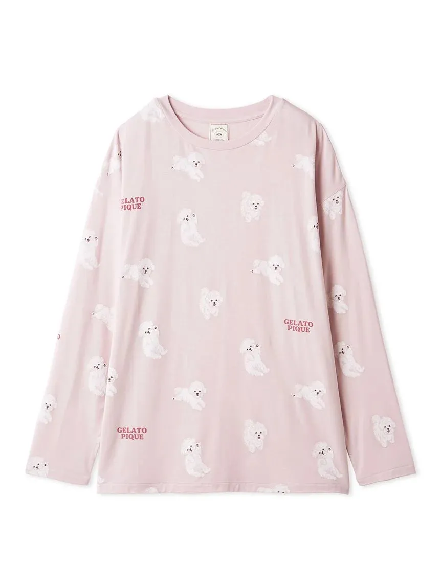 Roll Over Dog Long-sleeved T-shirt sold by Gelato Pique
