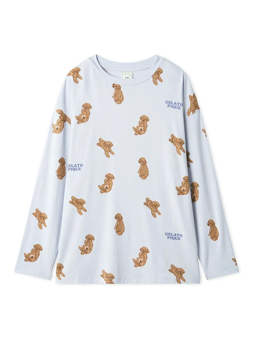Roll Over Dog Long-sleeved T-shirt sold by Gelato Pique product image thumbnail 3