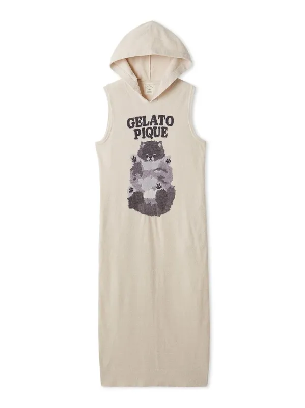 Roll Over Dog Jacquard Sleveeless Dress sold by Gelato Pique