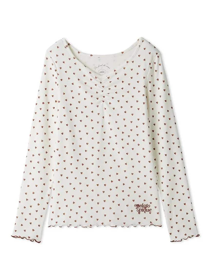 Tuck Stitch Heart Pullover sold by Gelato Pique