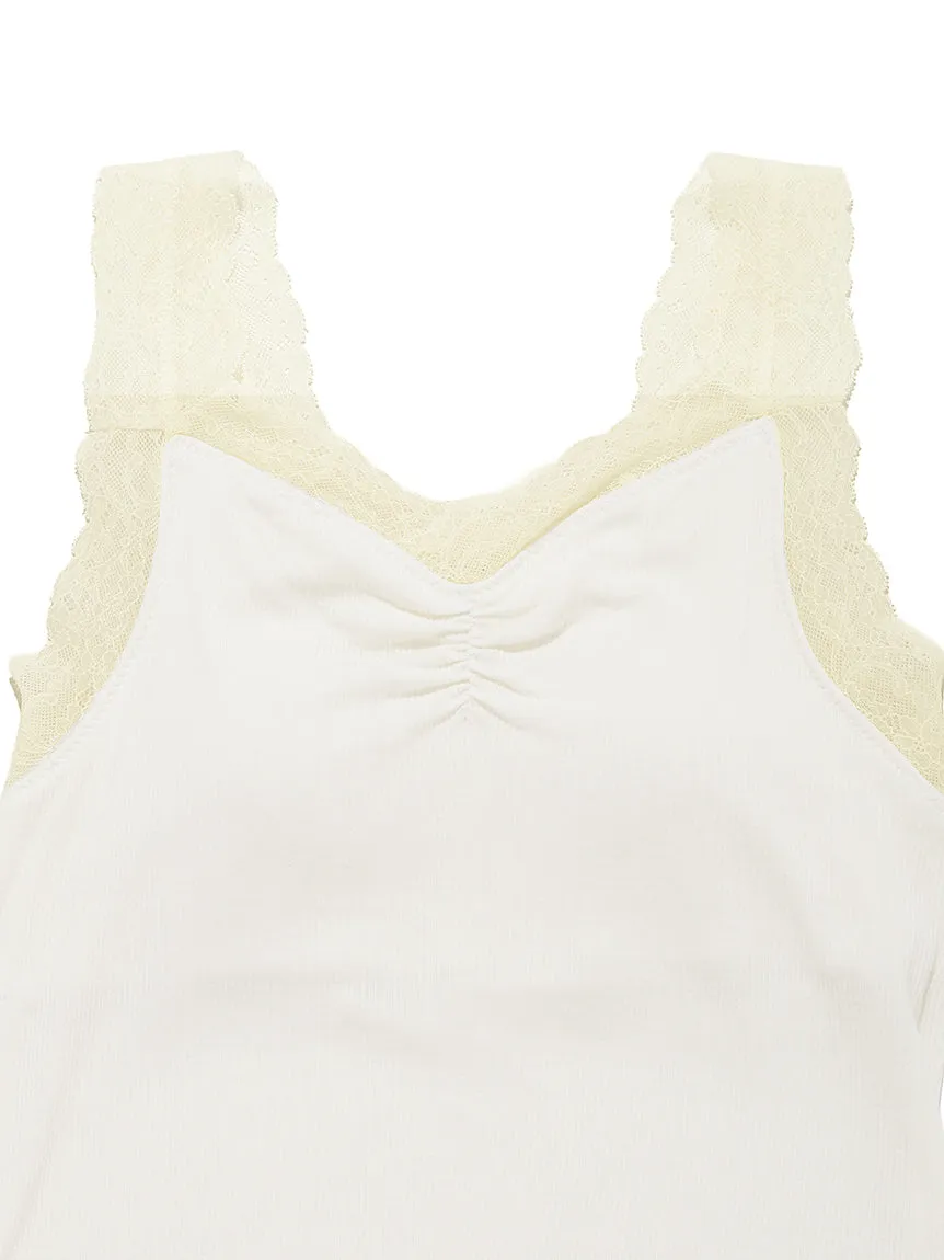 Cool Ribbed Fabric Tank Top With Built-in Bra sold by Gelato Pique product image thumbnail 5