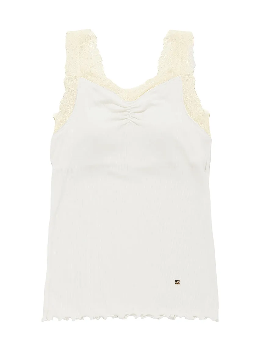 Cool Ribbed Fabric Tank Top With Built-in Bra sold by Gelato Pique product image thumbnail 3