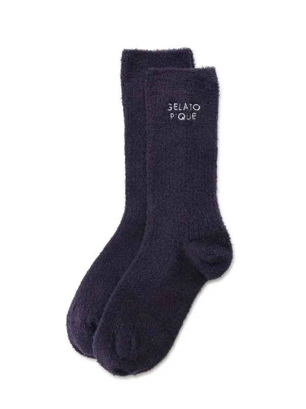 Men's Smoothie Logo Embroidered Socks made by Gelato Pique