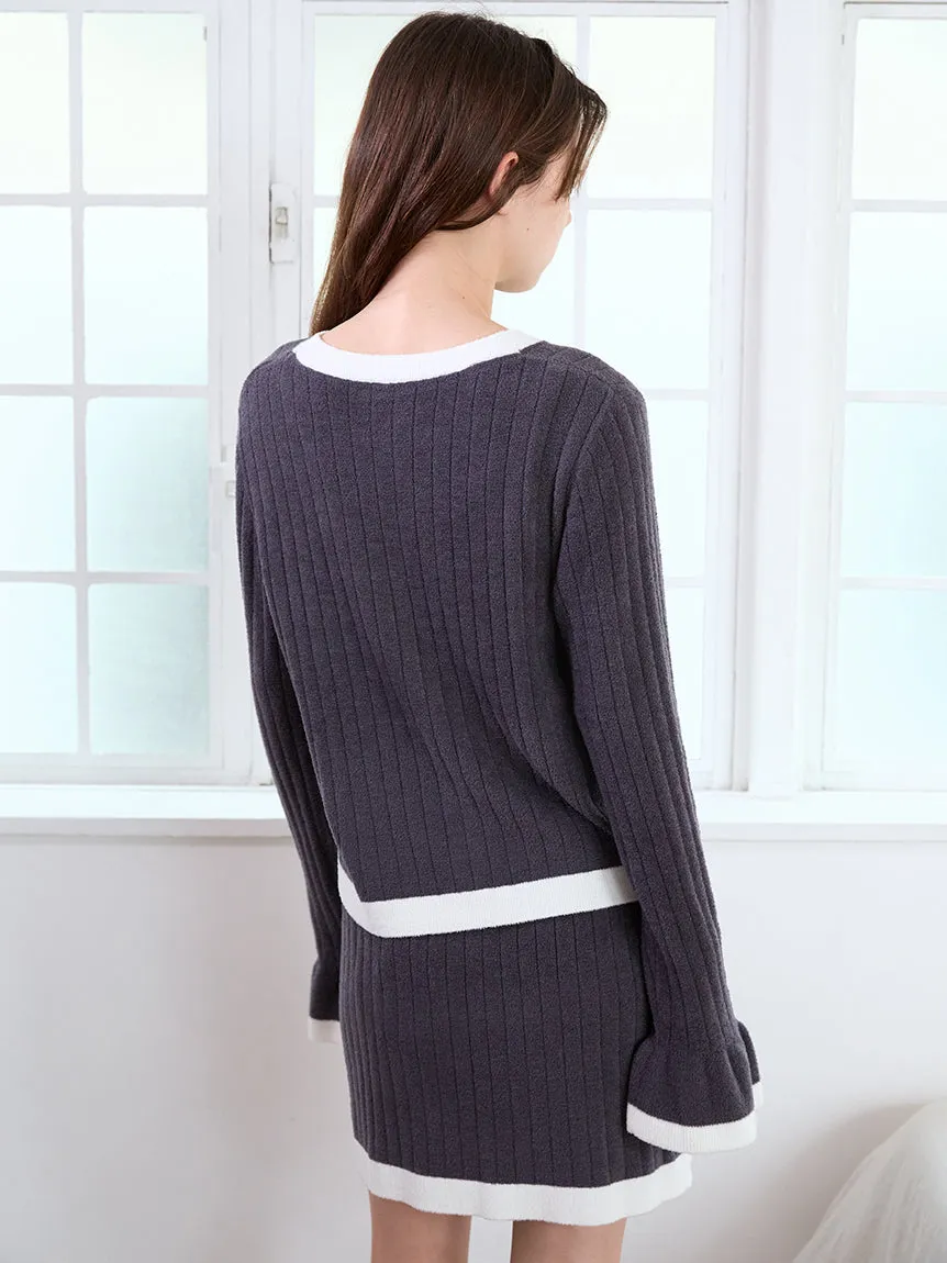 Smoothie Rib Logo Cardigan sold by Gelato Pique product image thumbnail 4