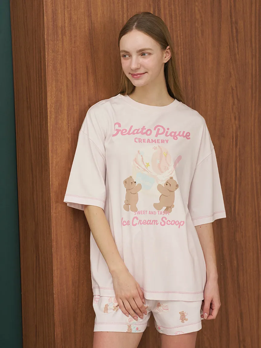 Cool Rayon Ice Cream Bear Printed T-shirt sold by Gelato Pique product image thumbnail 3