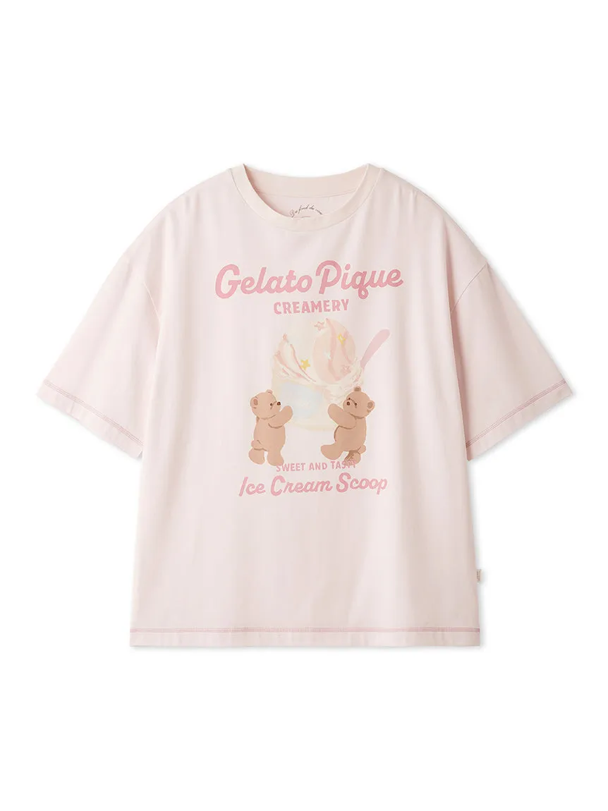 Cool Rayon Ice Cream Bear Printed T-shirt sold by Gelato Pique