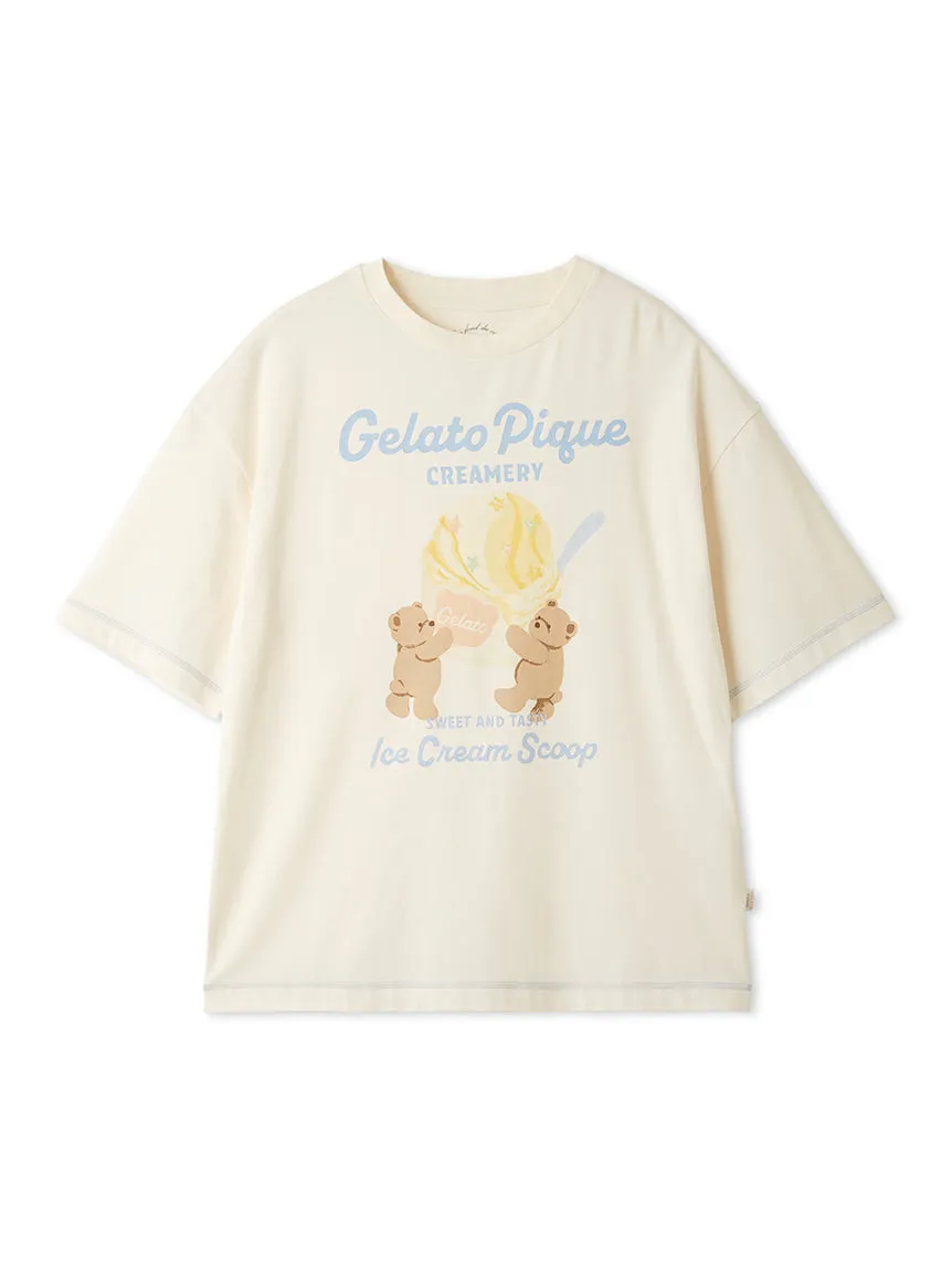 Cool Rayon Ice Cream Bear Printed T-shirt sold by Gelato Pique product image thumbnail 2