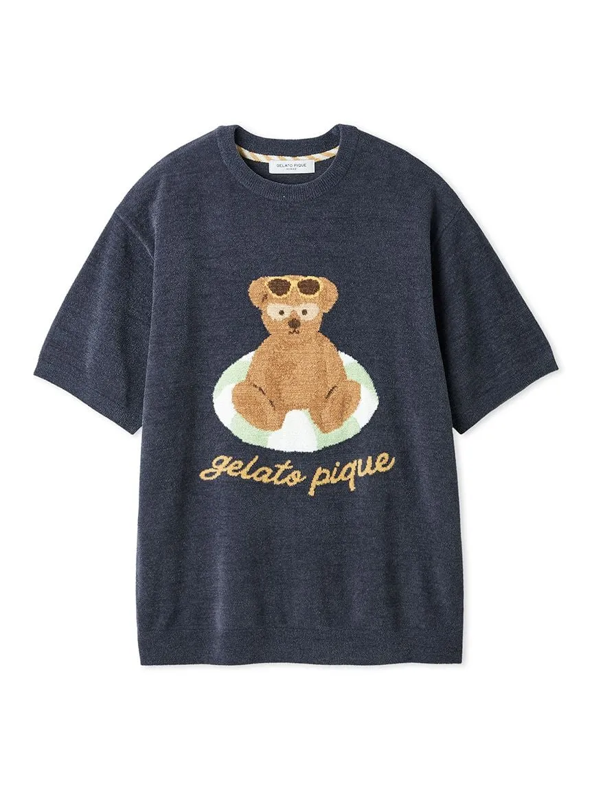 Men's Summer Bear Jacquard Pullover sold by Gelato Pique