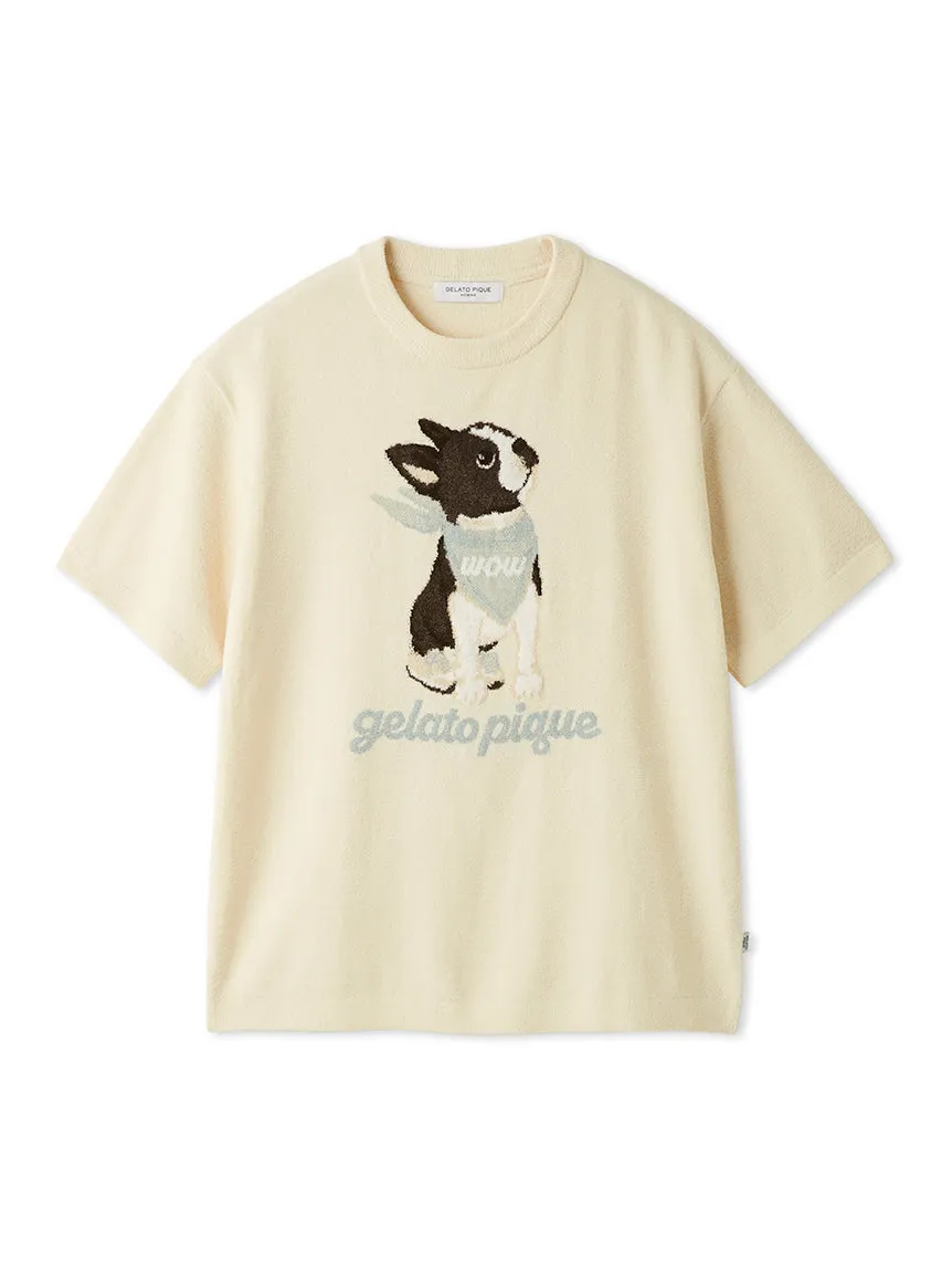 Men's Airy Moco Boston Terrier Jacquard Pullover sold by Gelato Pique product image thumbnail 2