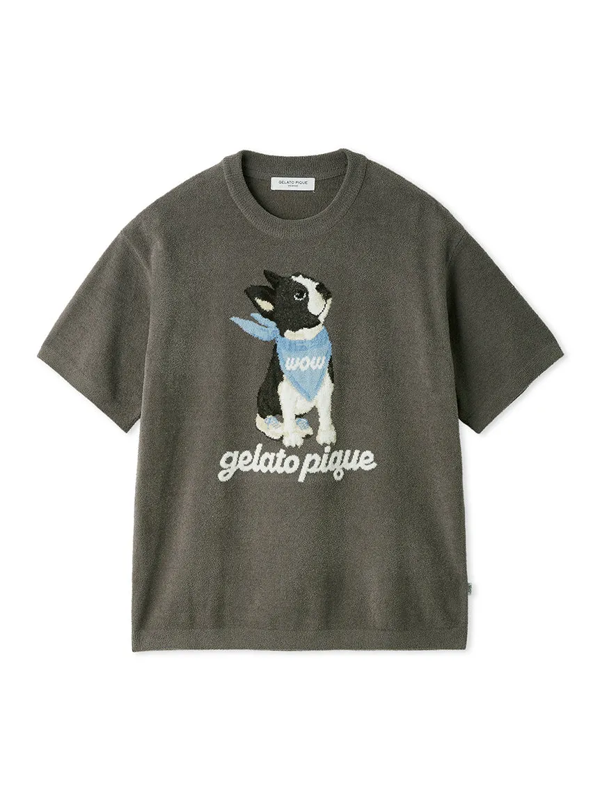 Men's Airy Moco Boston Terrier Jacquard Pullover sold by Gelato Pique product image thumbnail 3
