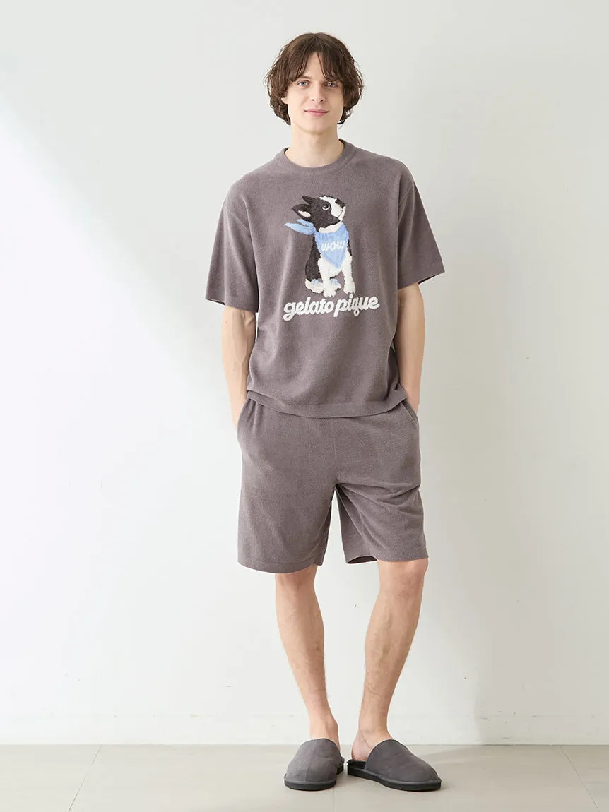 Men's Airy Moco Boston Terrier Jacquard Pullover sold by Gelato Pique product image thumbnail 4