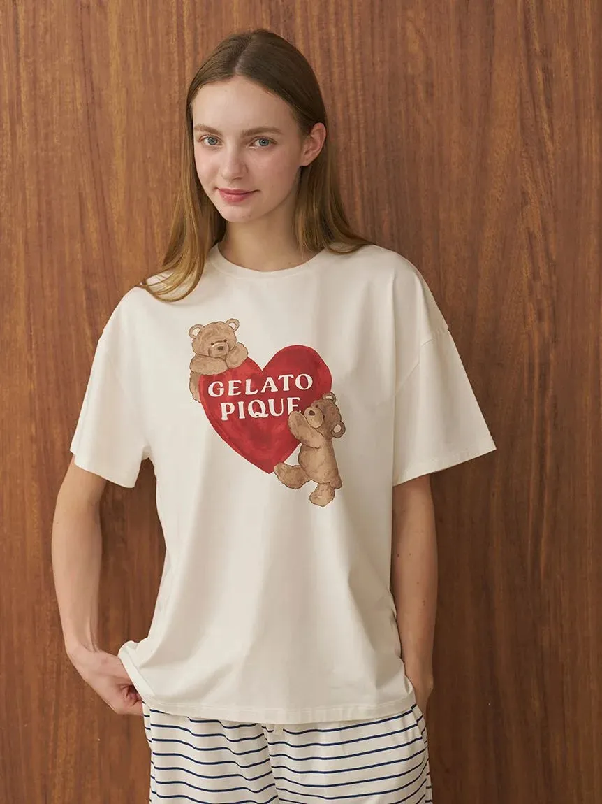 Cool-to-touch Bear Heart Printed T-shirt sold by Gelato Pique product image thumbnail 5