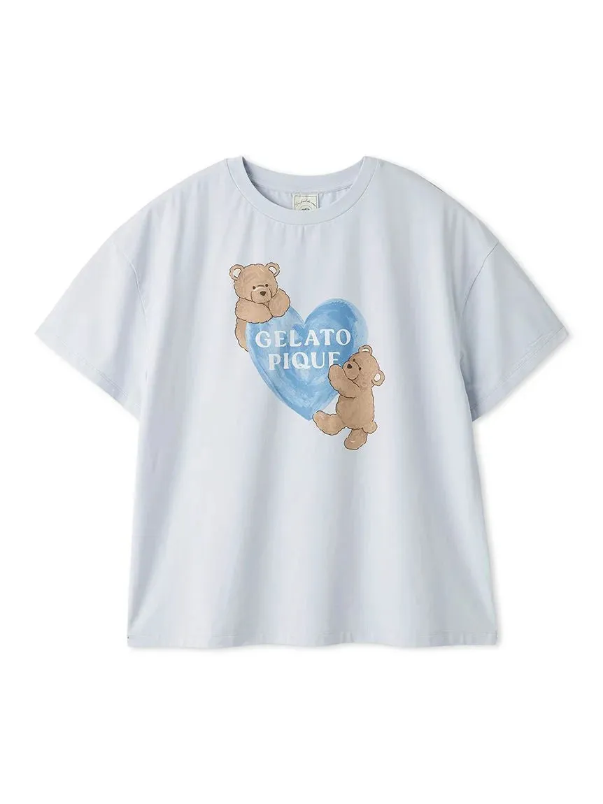 Cool-to-touch Bear Heart Printed T-shirt sold by Gelato Pique product image thumbnail 3