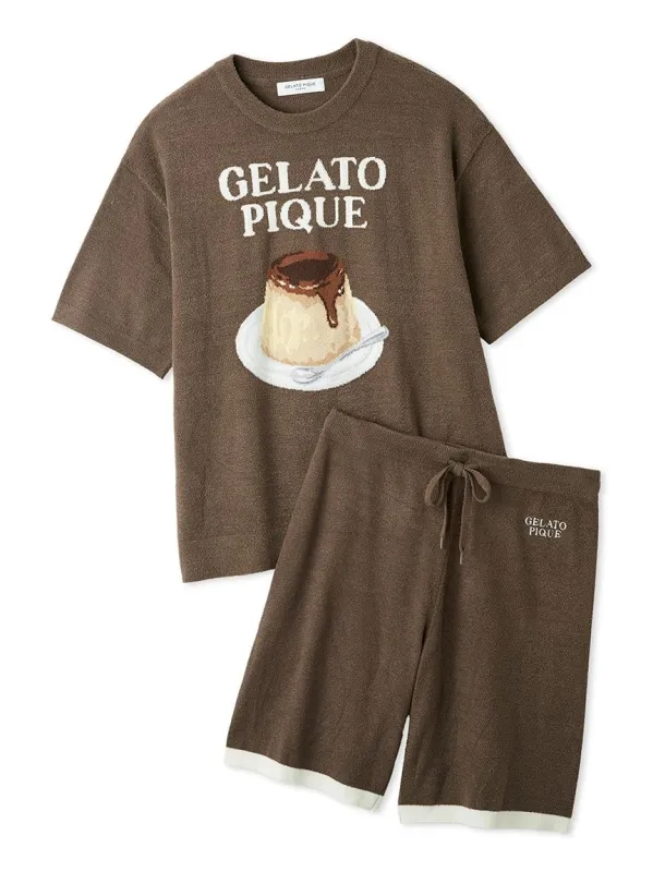 Men's Smoothie Pudding Jacquard Pullover & Shorts Set made by Gelato Pique