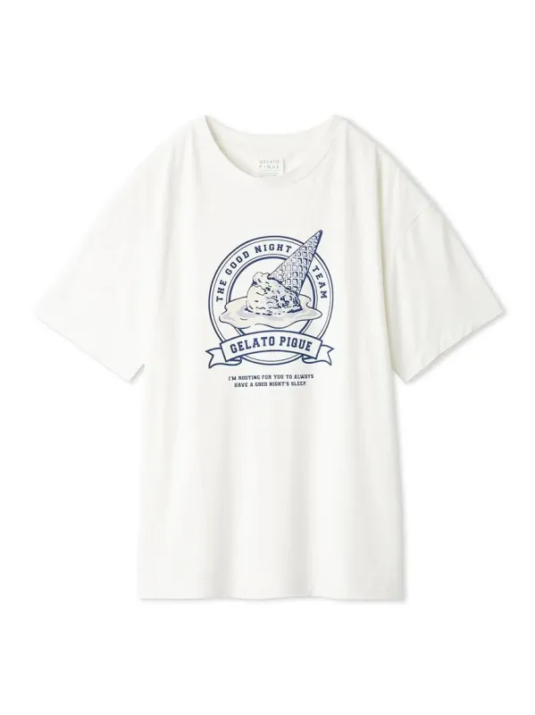 [UV-cut] Pique Emblem Printed T-shirt made by Gelato Pique