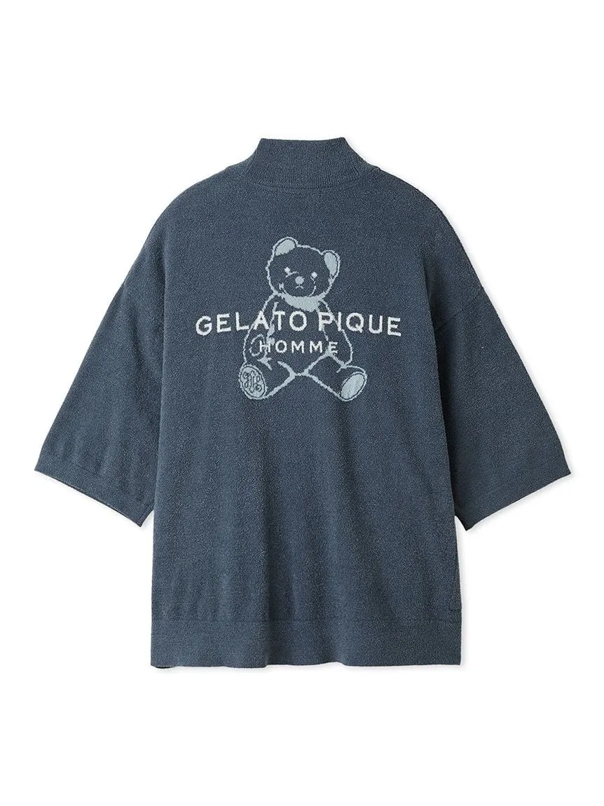 Men's Cool Smoothie Lite Bear Jacquard Cardigan sold by Gelato Pique product image thumbnail 2