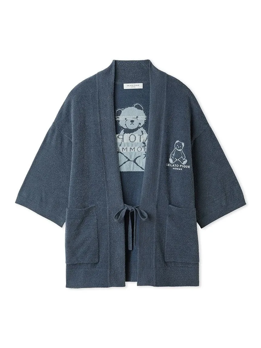 Men's Cool Smoothie Lite Bear Jacquard Cardigan sold by Gelato Pique
