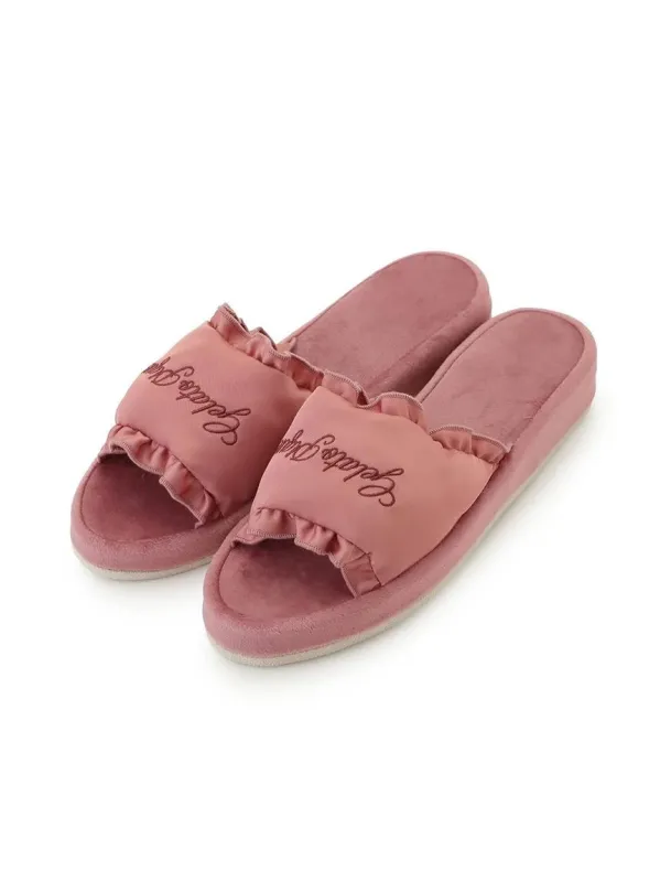 Satin Frill Room Shoes made by Gelato Pique