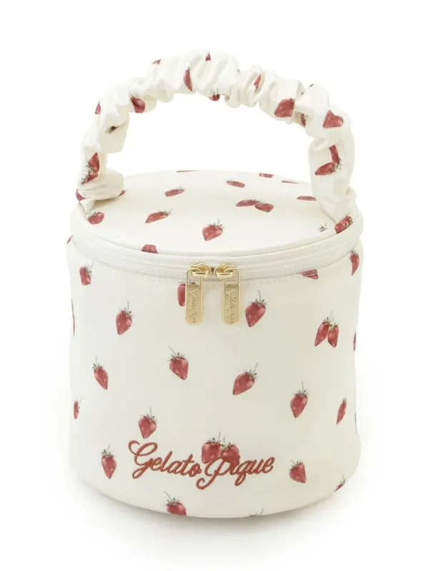 Strawberry Printed Vanity Case made by Gelato Pique