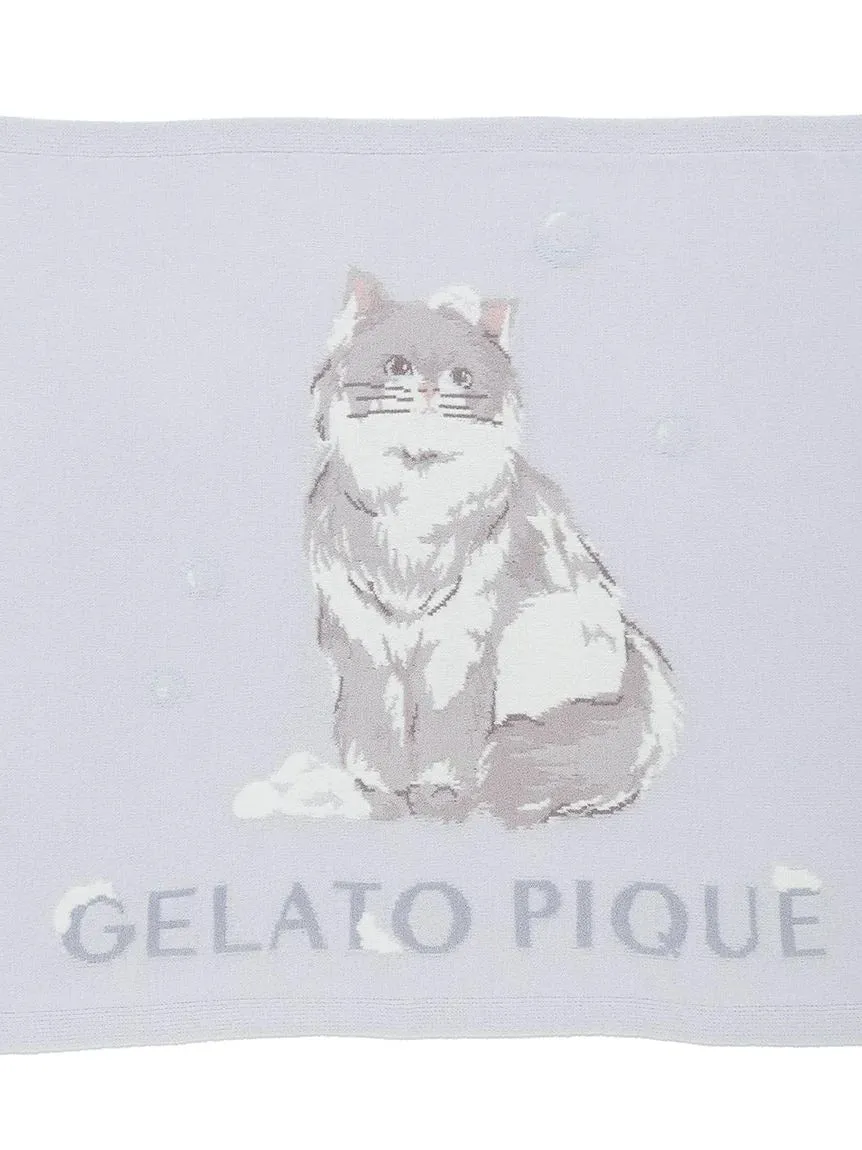 Bath Time Cat Blanket sold by Gelato Pique product image thumbnail 5