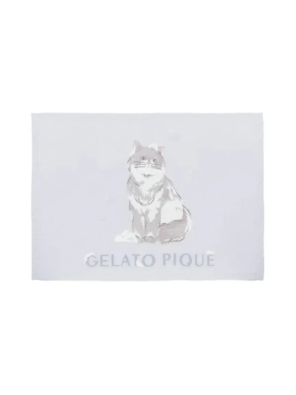 Bath Time Cat Blanket made by Gelato Pique