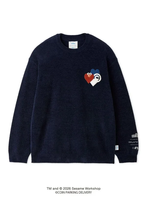 [SESAME STREET×CPD HOOME meets GELATO PIQUE] Airy Moco Motif Pullover made by Gelato Pique