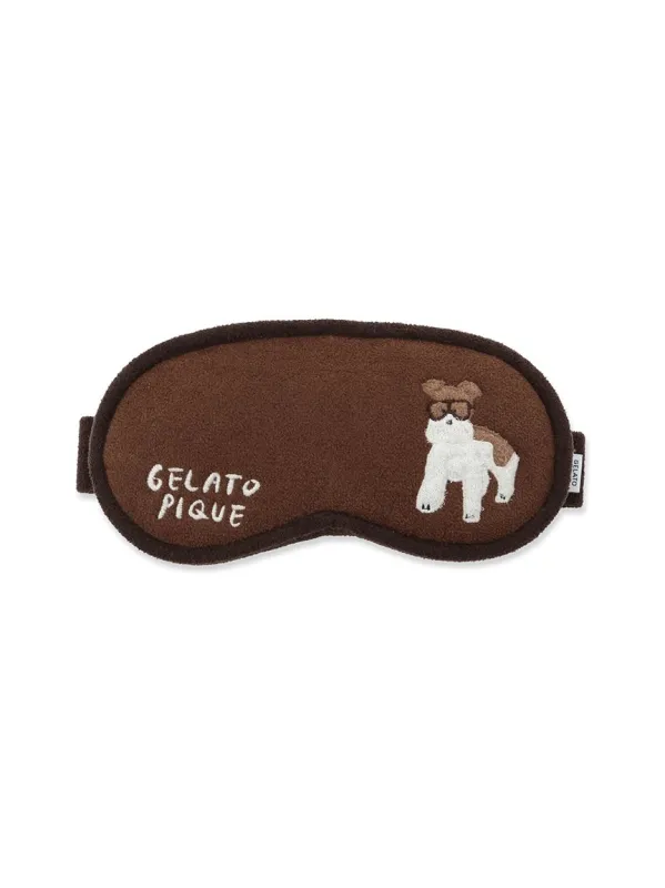 [Hirano Toshiyuki] Men's Plane Dog Jacquard Eye Mask made by Gelato Pique