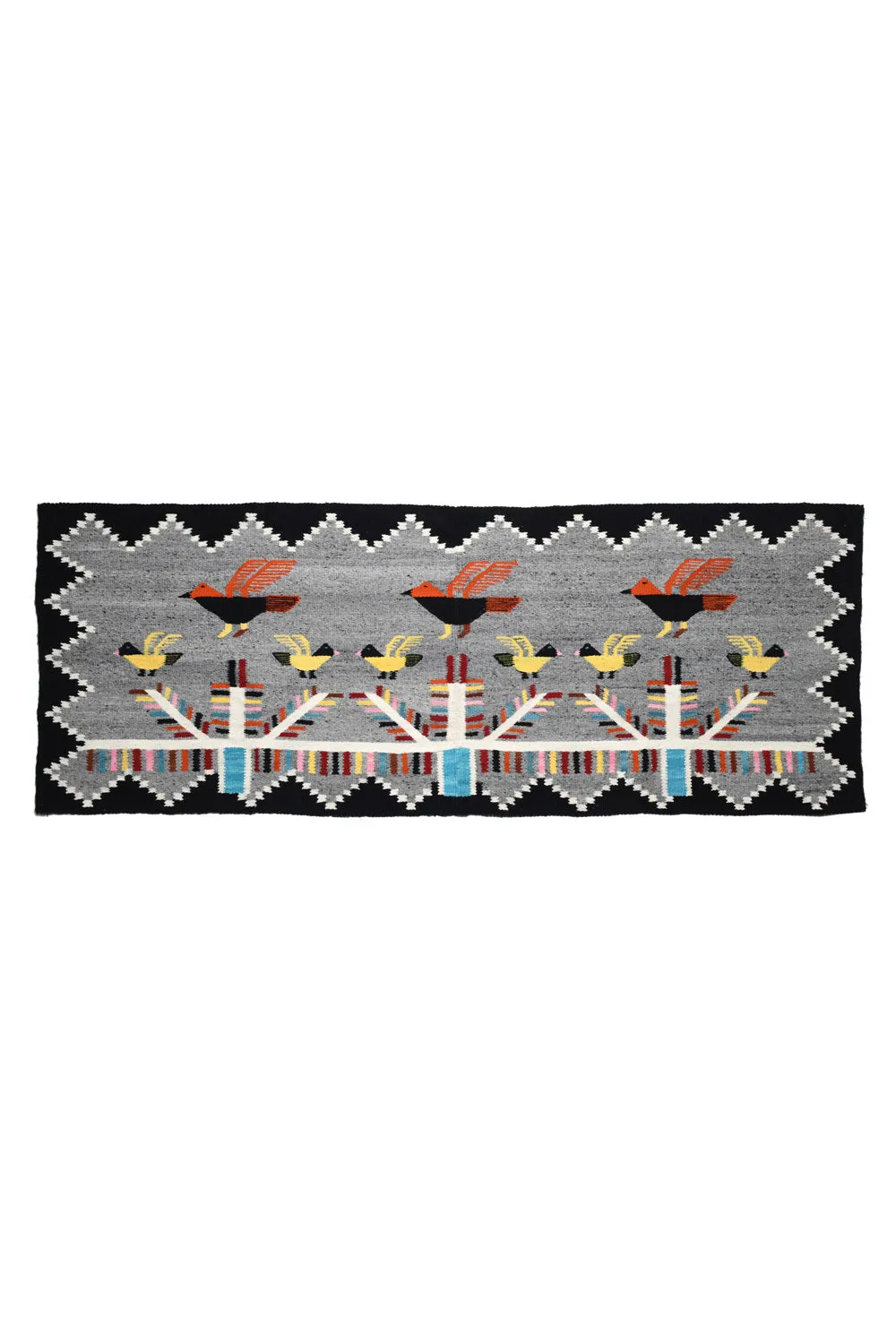 Merino Wool Blanket Poncho - Navajo Birds sold by Chamula product image thumbnail 4