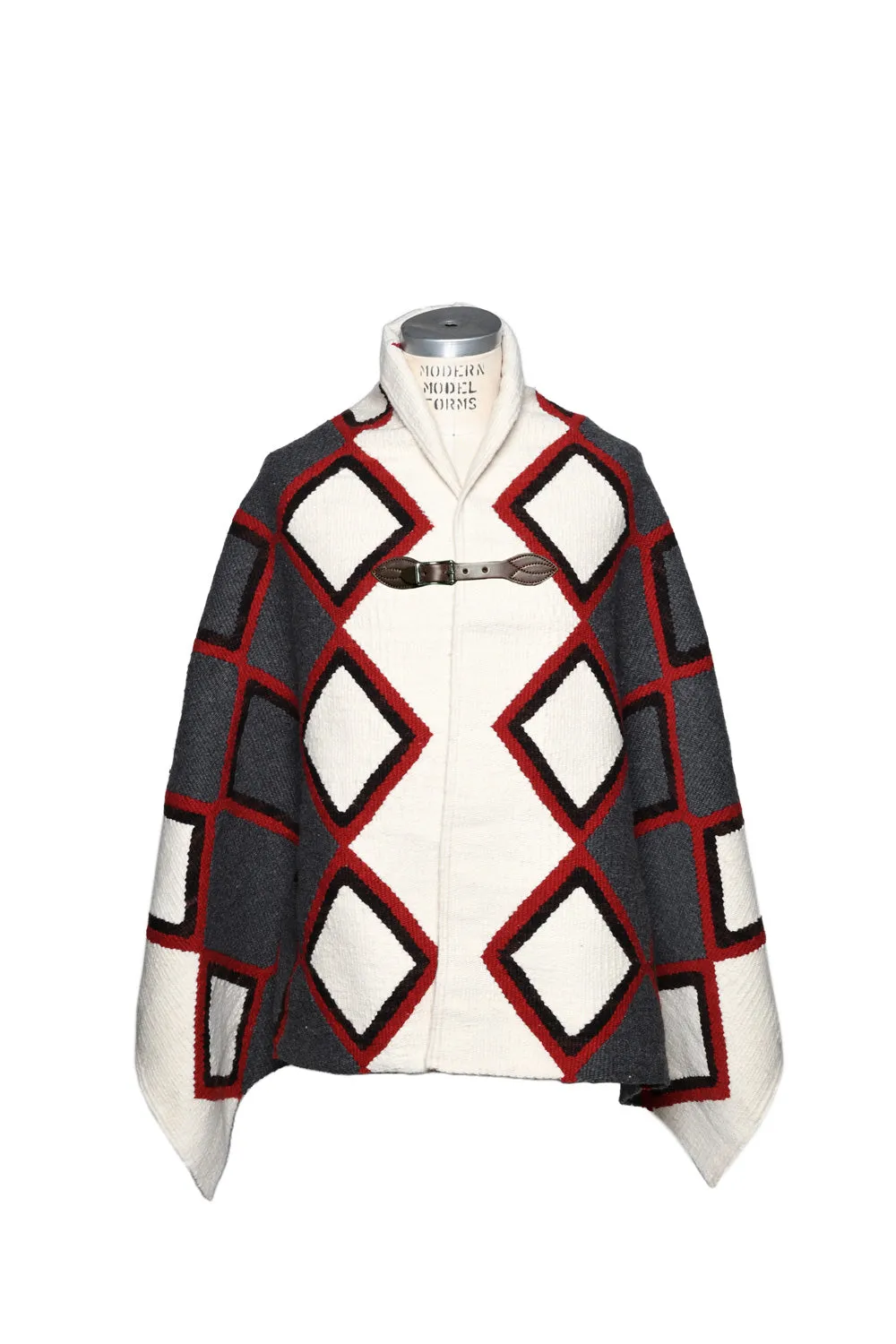 Merino Wool Blanket Poncho - Triple Diamond sold by Chamula