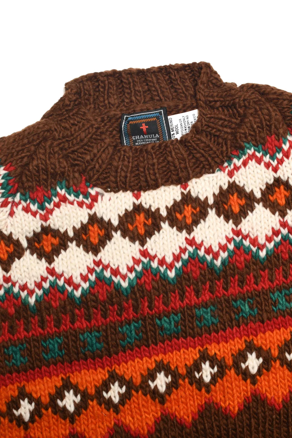 Fair Isle #3 Pullover - Brown sold by Chamula product image thumbnail 2
