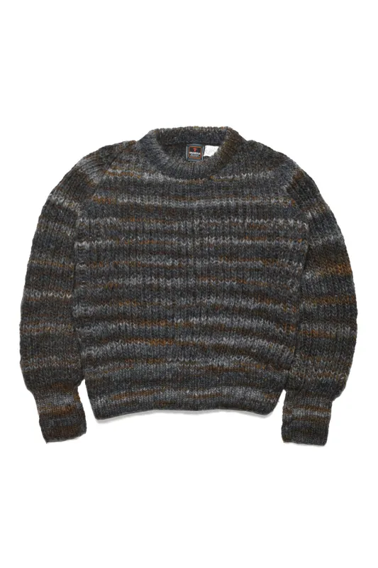Mix Stripe Pullover - Black x Grey sold by Chamula