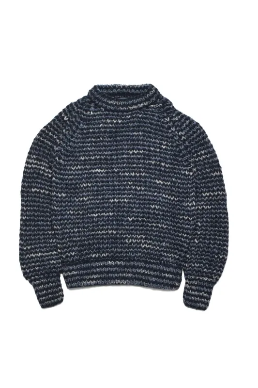Mix Stripe Pullover - Navy sold by Chamula