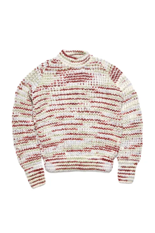 Mix Stripe Pullover - Ivory sold by Chamula