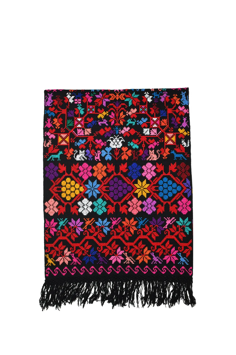 Embroidery Shawl - Arbol De La Vida (Tree of Life) I sold by Chamula