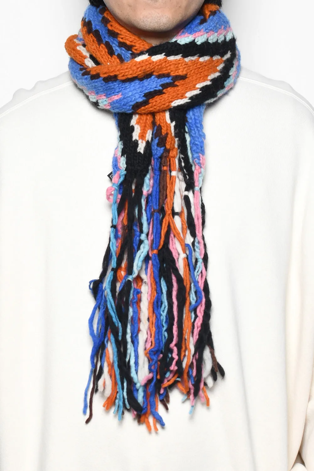 Merino Wool Design B Scarf - Black sold by Chamula product image thumbnail 5