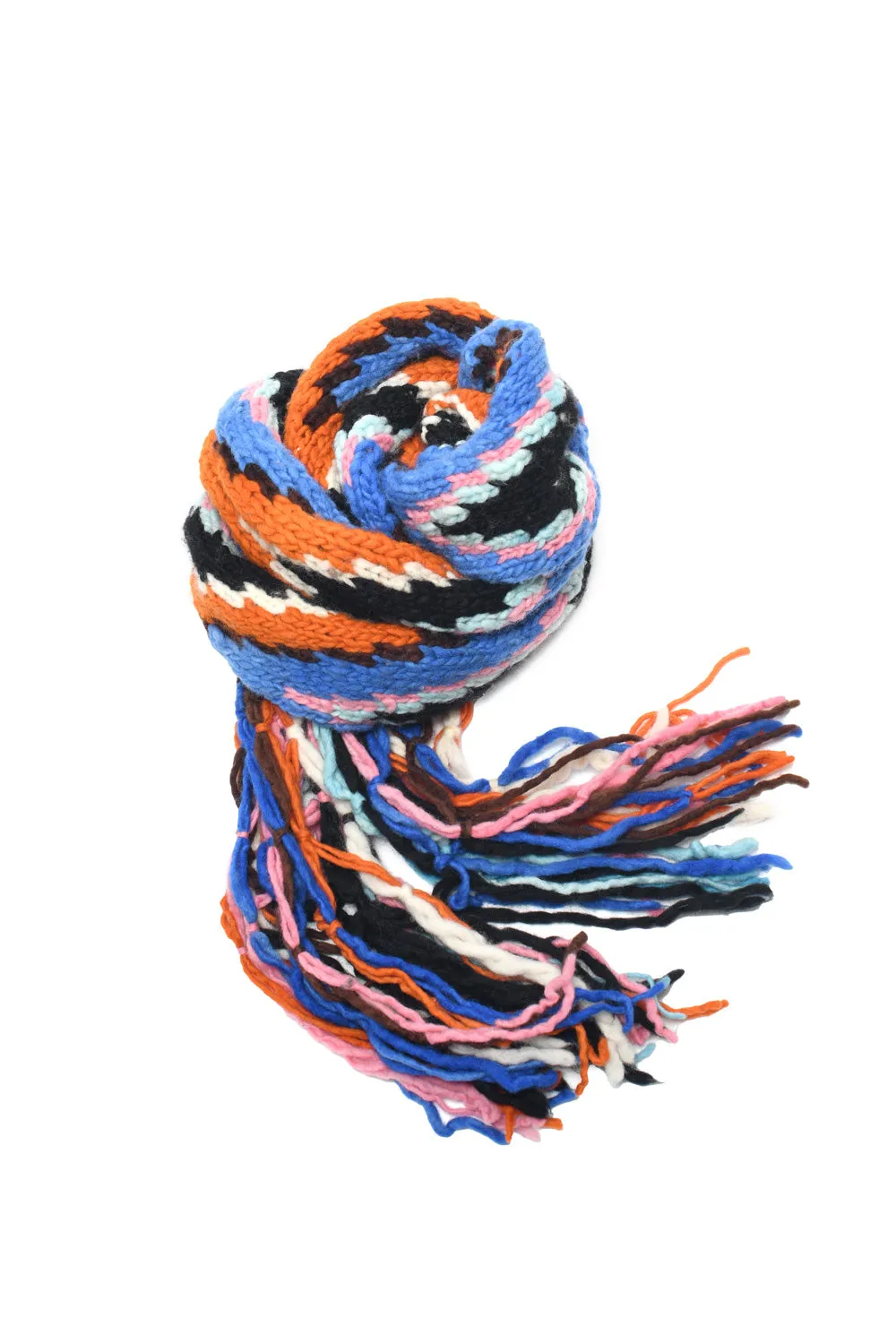 Merino Wool Design B Scarf - Black sold by Chamula