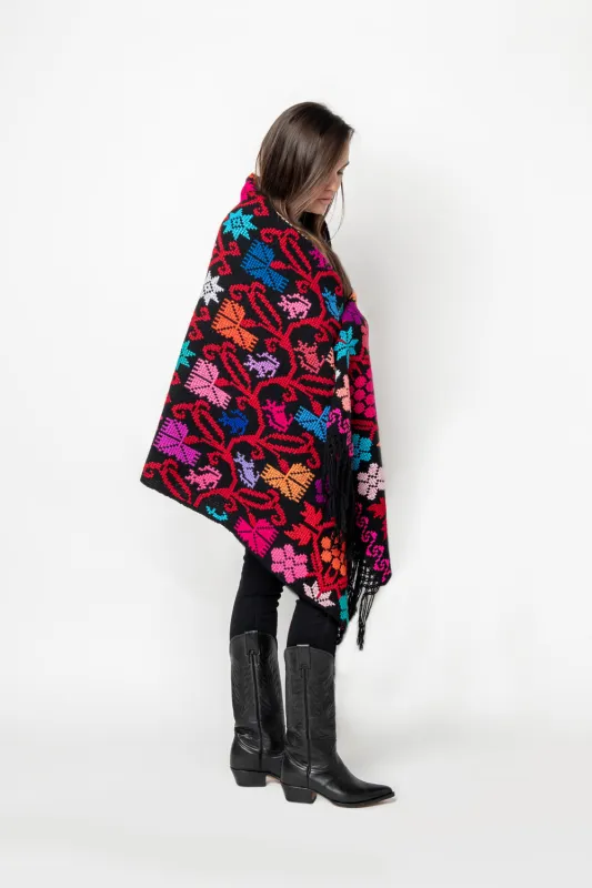 Embroidery Shawl - Arbol De La Vida (Tree of Life) D sold by Chamula