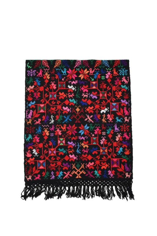 Embroidery Shawl - Arbol De La Vida (Tree of Life) F sold by Chamula