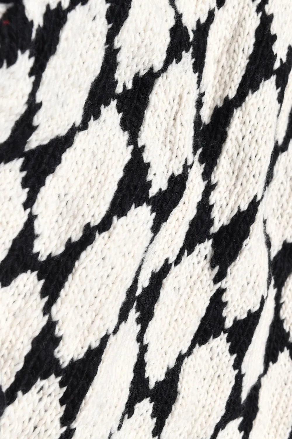 Butterfly Wing Turtleneck Pullover - Ivory x Black sold by Chamula product image thumbnail 4