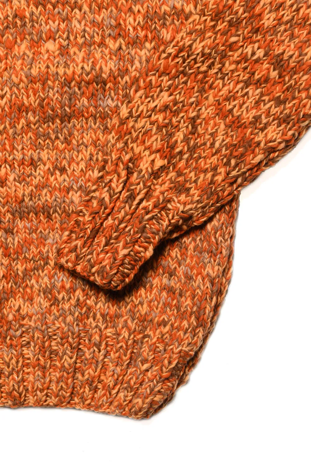 Mix Heather Crewneck Pullover - Dk. Orange Mix sold by Chamula product image thumbnail 3