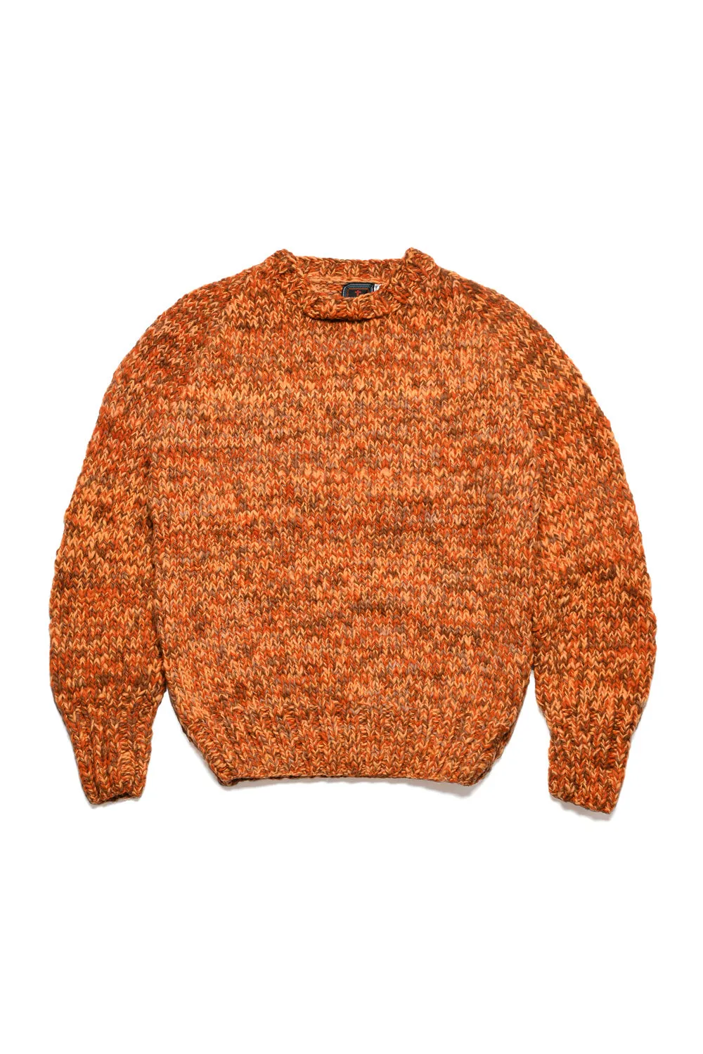 Mix Heather Crewneck Pullover - Dk. Orange Mix sold by Chamula