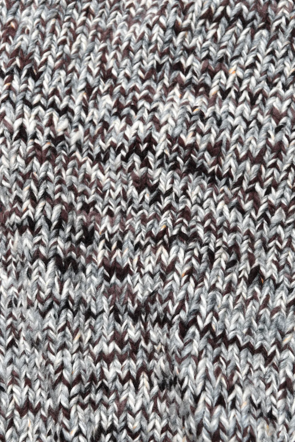 Mix #2 Heather Zipper Cardigan - Brown/Grey Mix sold by Chamula product image thumbnail 4